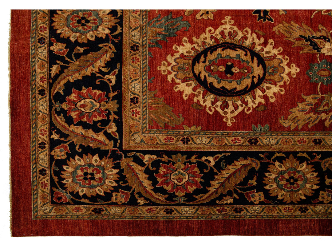 Modern Peshawar Wool Rug 15 X 20