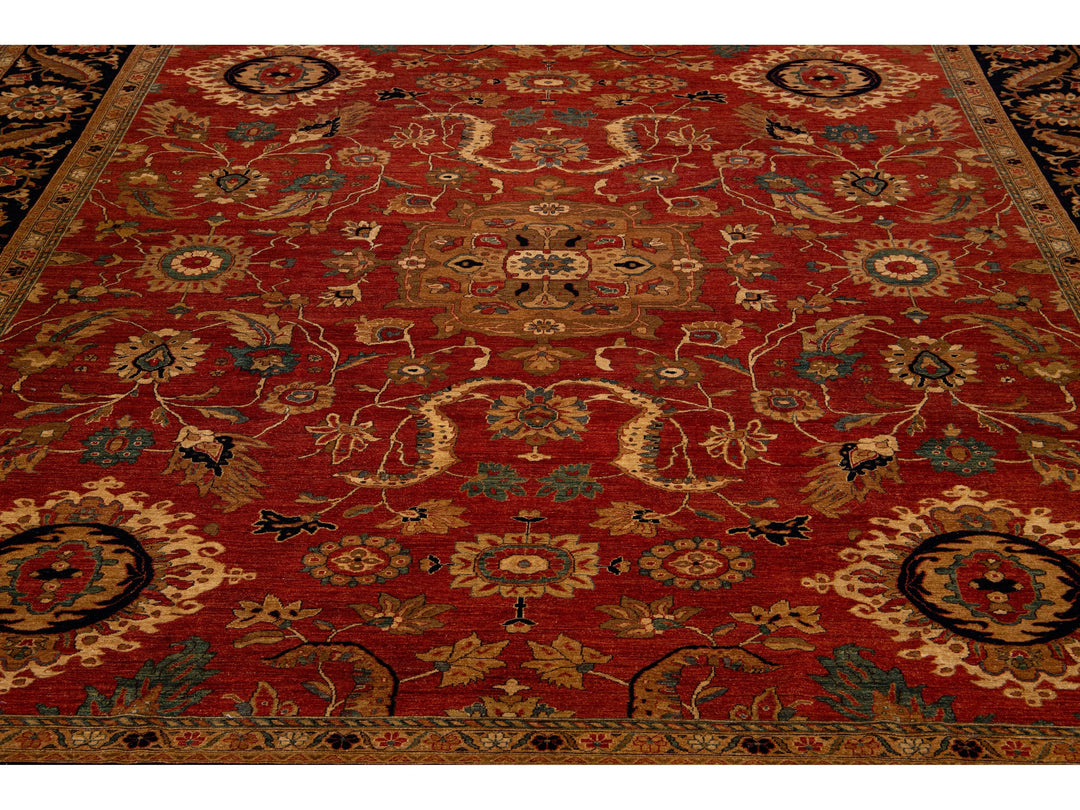 Modern Peshawar Wool Rug 15 X 20