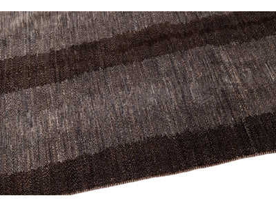 Modern Gabbeh Wool Rug 6 X 9
