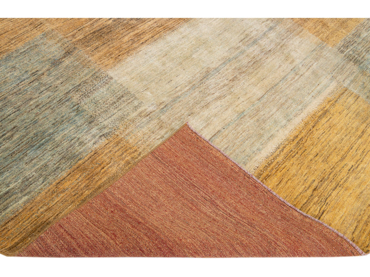 Modern Gabbeh Wool Rug 8 X 11