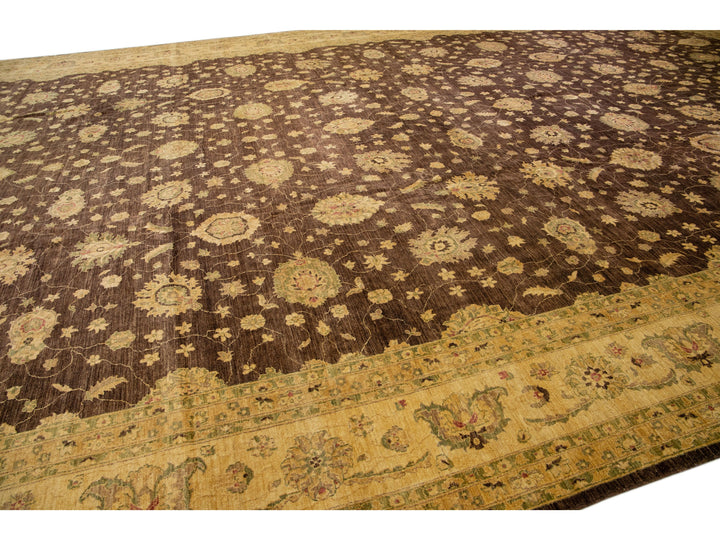 Modern Peshawar Wool Rug 18 X 29
