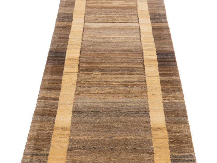 Modern Gabbeh Wool Runner 3 X 12