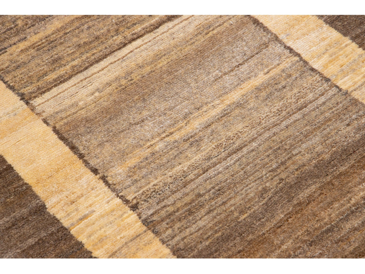 Modern Gabbeh Wool Runner 3 X 12