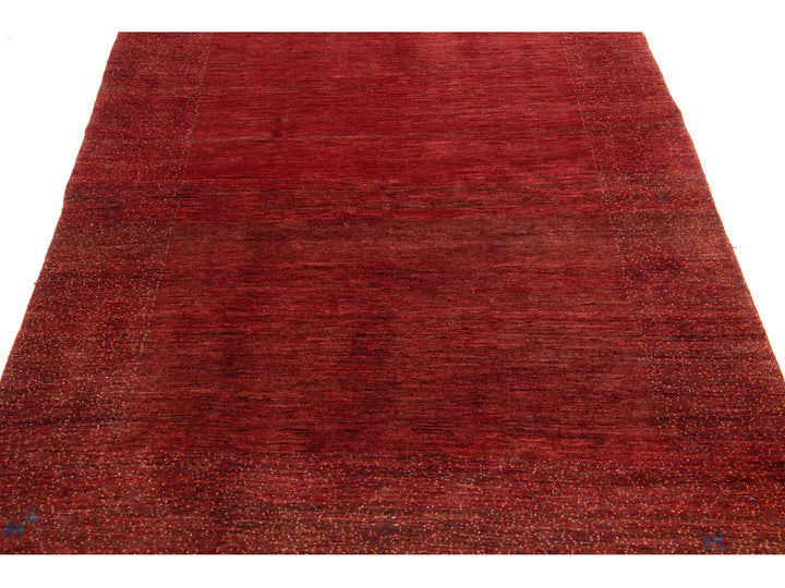 Modern Gabbeh Wool Rug 5 X 7