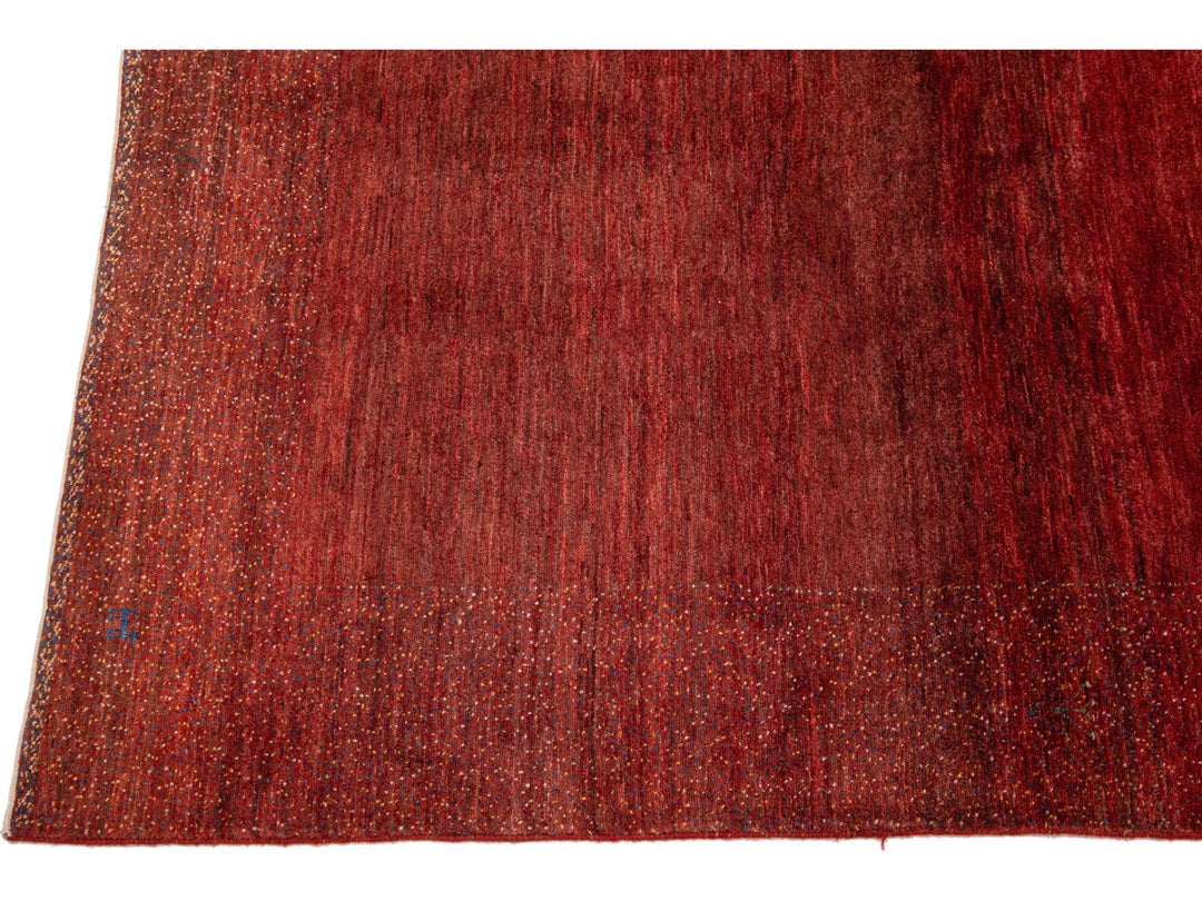 Modern Gabbeh Wool Rug 5 X 7