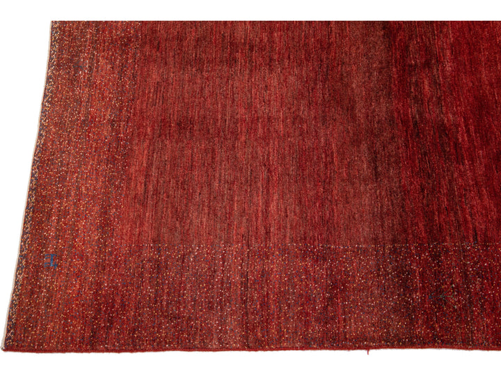 Modern Gabbeh Wool Rug 5 X 7