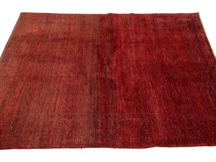 Modern Gabbeh Wool Rug 5 X 7