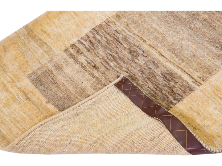 Modern Gabbeh Wool Runner 3 X 19