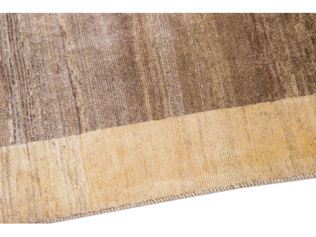 Modern Gabbeh Wool Runner 3 X 19