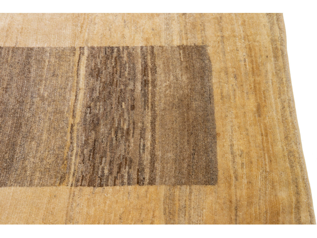 Modern Gabbeh Wool Runner 3 X 19