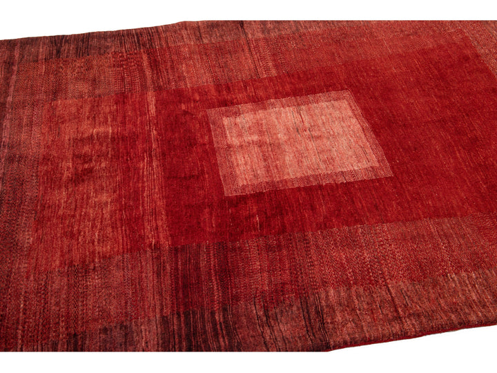 Modern Gabbeh Wool Rug 5 X 6