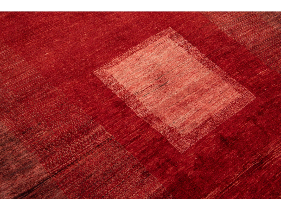 Modern Gabbeh Wool Rug 5 X 6