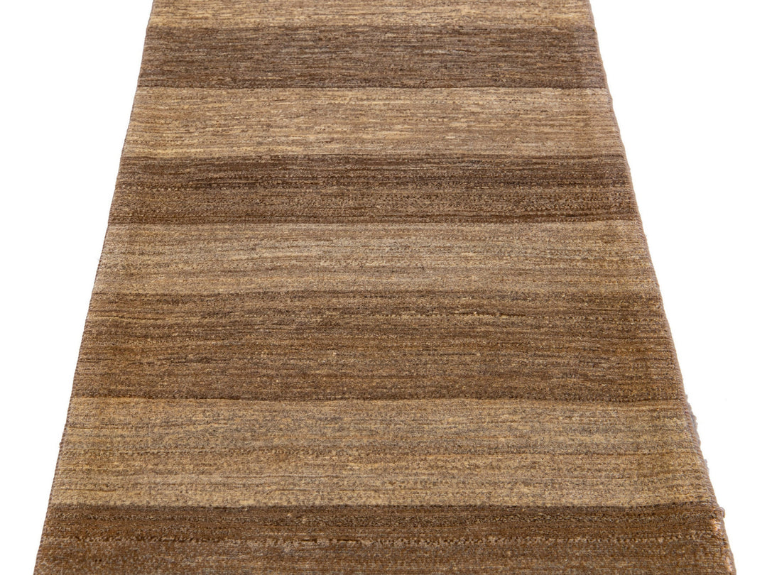 Modern Gabbeh Wool Runner 3 X 12
