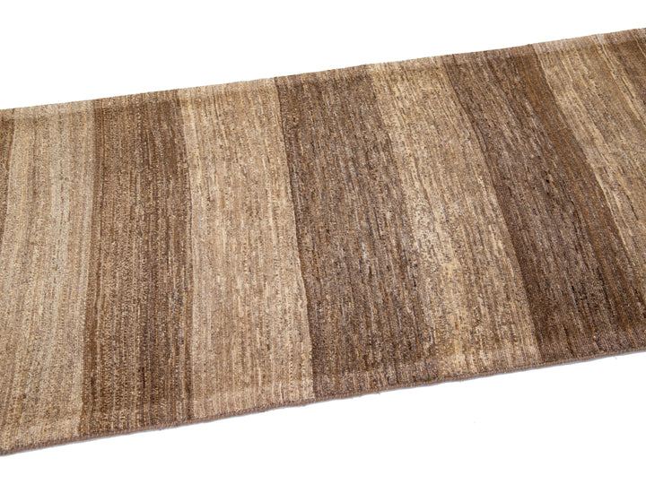 Modern Gabbeh Wool Runner 3 X 12