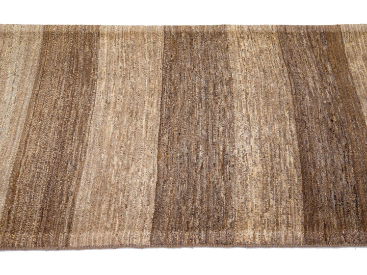 Modern Gabbeh Wool Runner 3 X 12