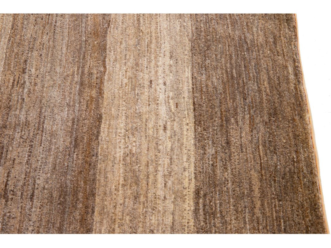 Modern Gabbeh Wool Runner 3 X 12