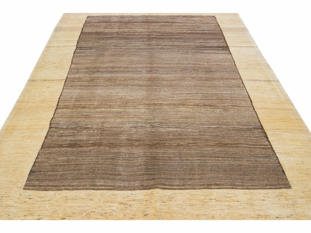 Modern Gabbeh Wool Rug 7 X 10