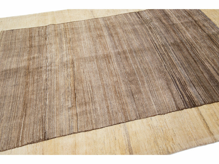 Modern Gabbeh Wool Rug 7 X 10