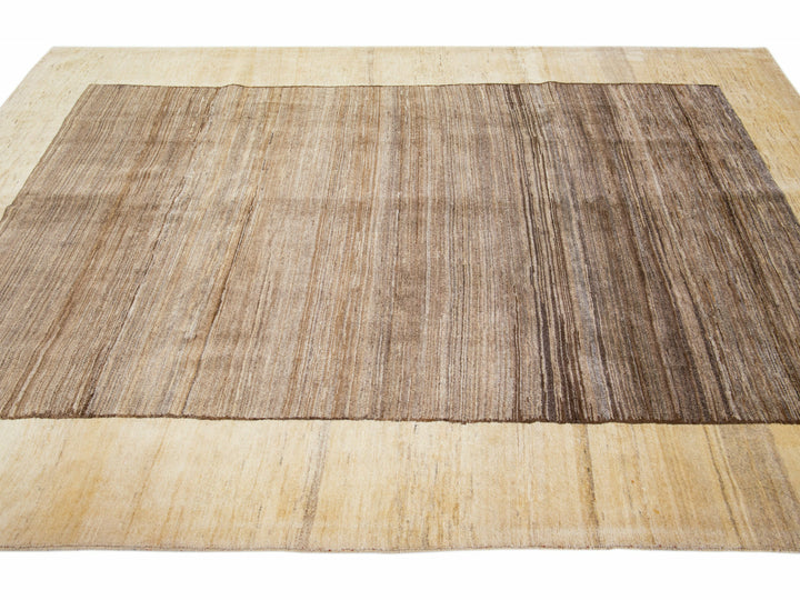 Modern Gabbeh Wool Rug 7 X 10