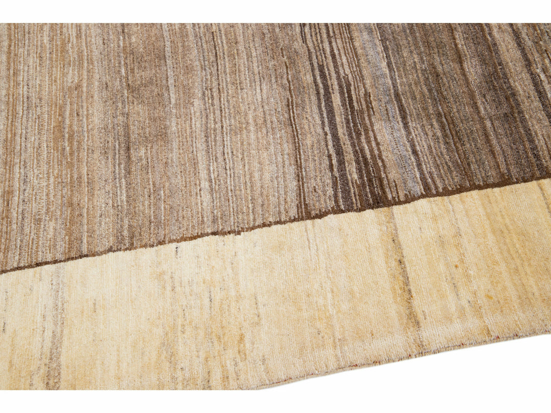 Modern Gabbeh Wool Rug 7 X 10
