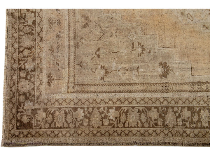 Antique Khotan Wool Rug 8 X 12
