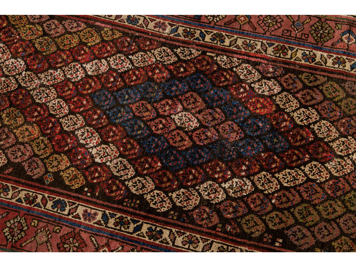 Antique Kurd Wool Runner 3 X 12