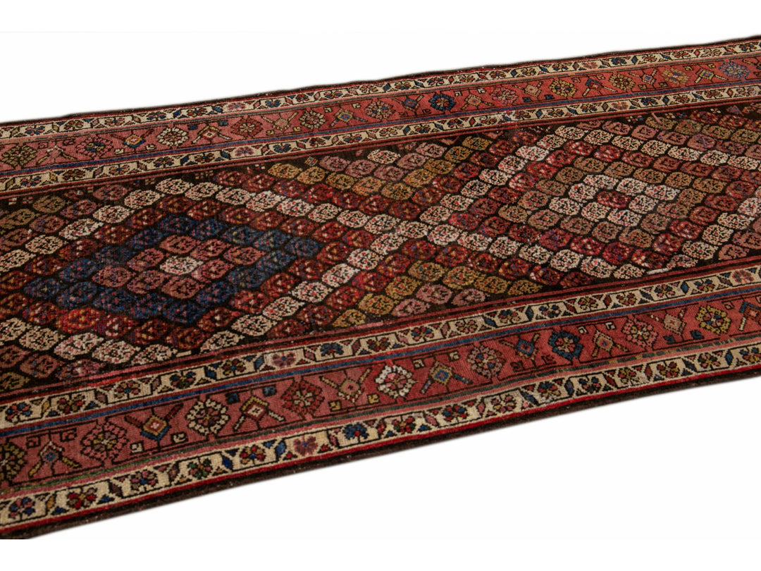 Antique Kurd Wool Runner 3 X 12
