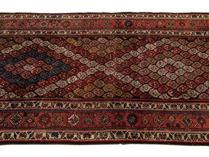 Antique Kurd Wool Runner 3 X 12