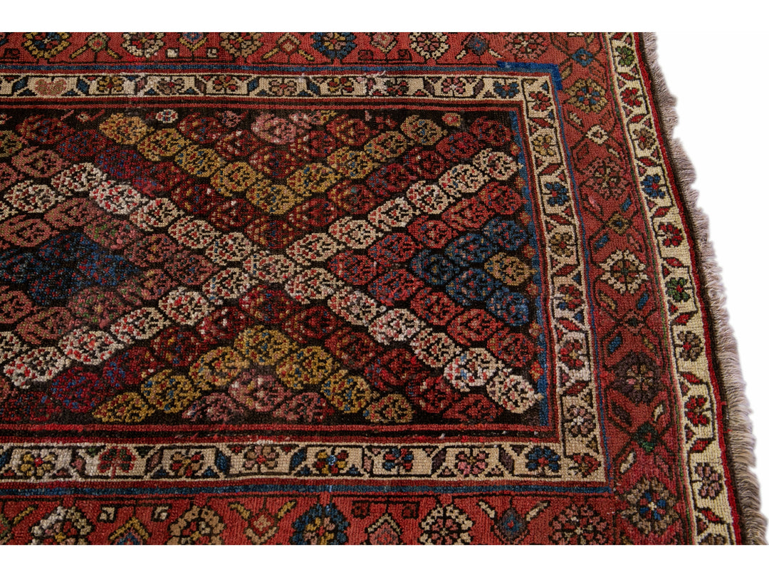 Antique Kurd Wool Runner 3 X 12