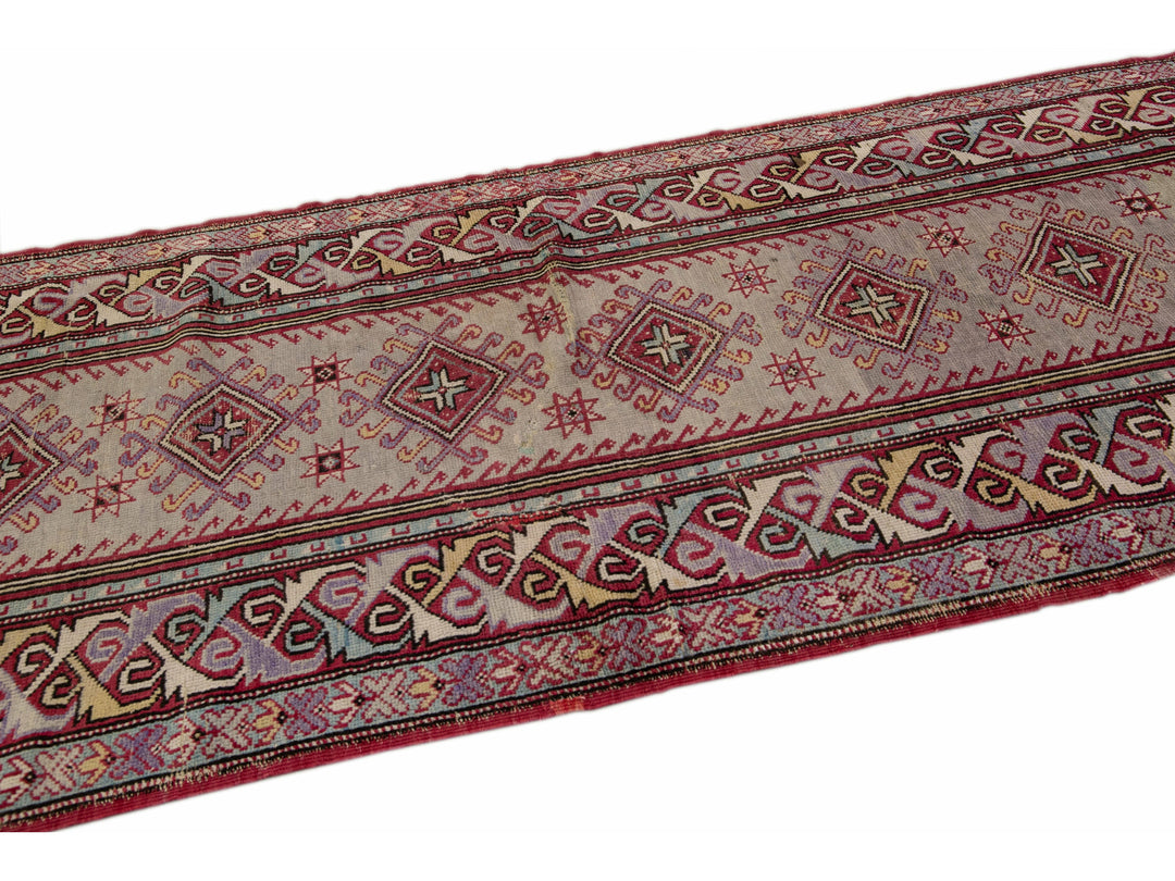 Antique Sivas Wool Runner 4 X 14