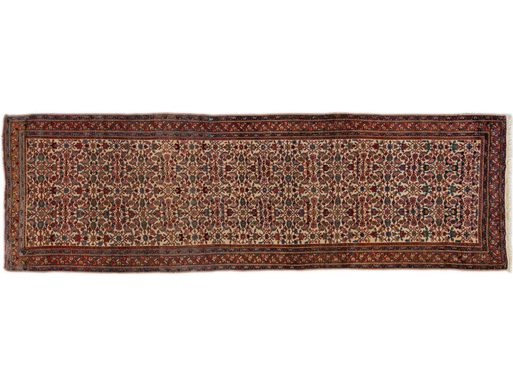 Antique Bidjar Wool Runner 4 X 13