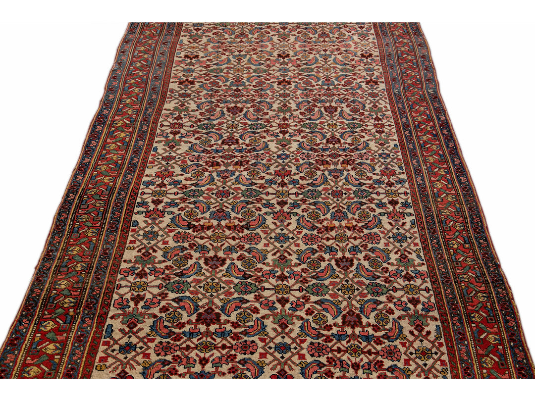 Antique Bidjar Wool Runner 4 X 13