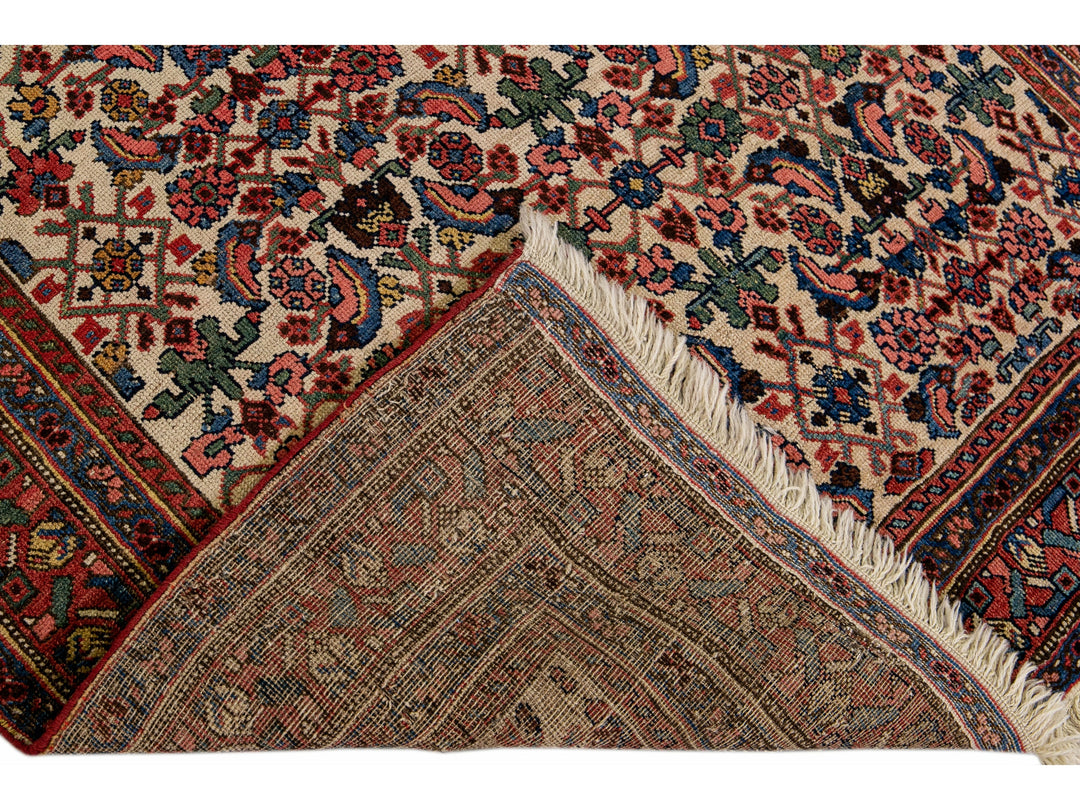 Antique Bidjar Wool Runner 4 X 13