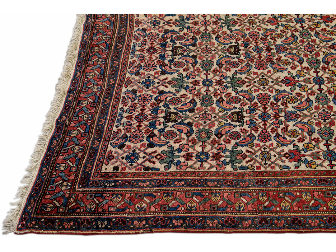 Antique Bidjar Wool Runner 4 X 13