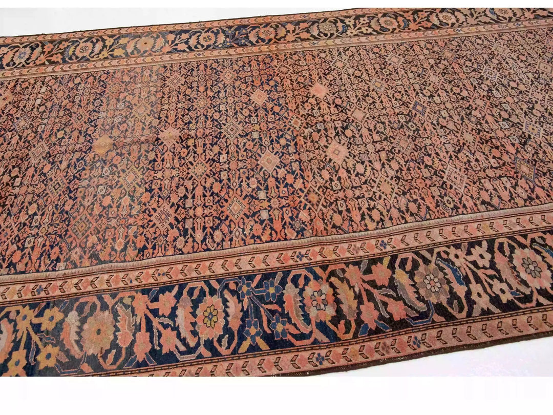 Antique Malayer Wool Rug 7 X 13