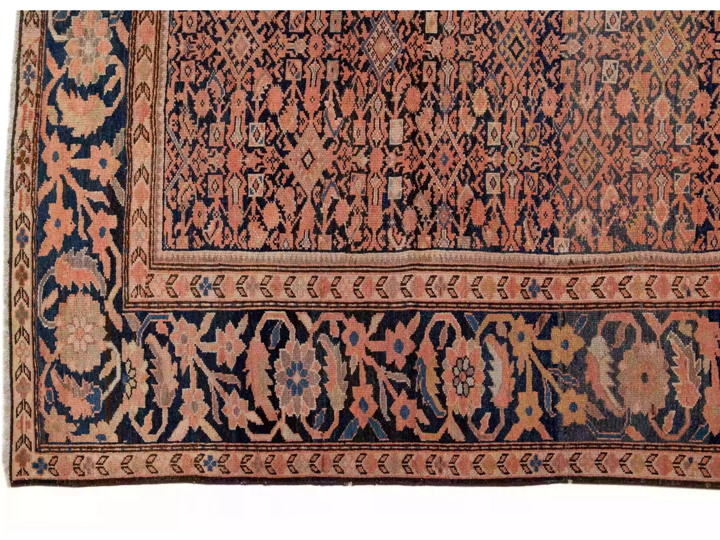 Antique Malayer Wool Rug 7 X 13