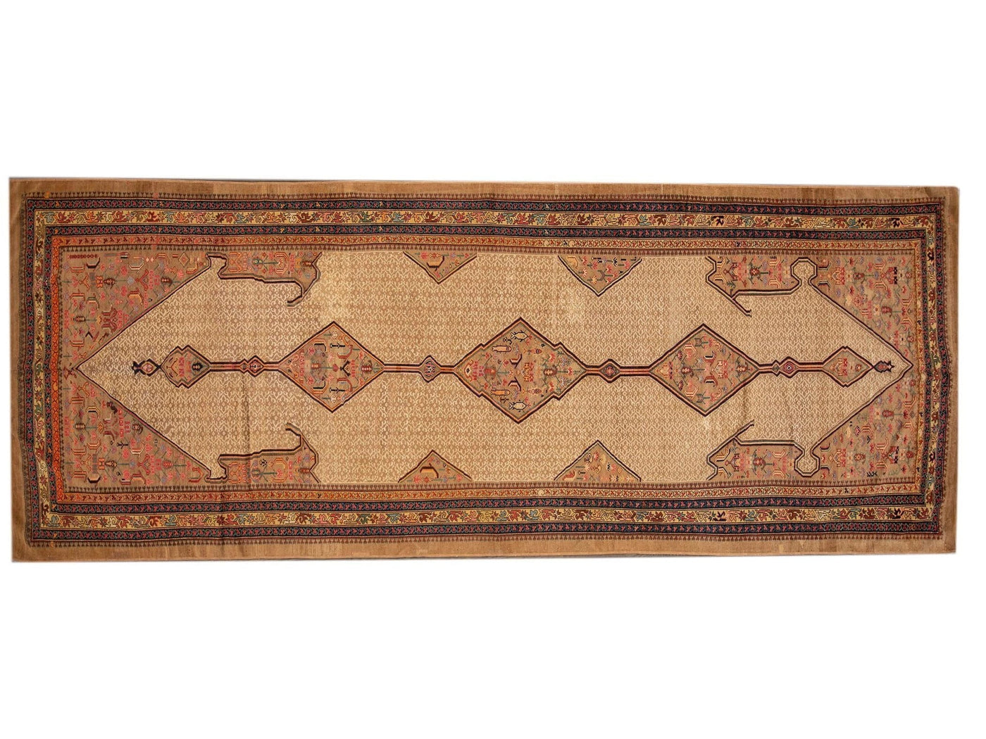 Antique Serab Persian Wool Rug 7 X17