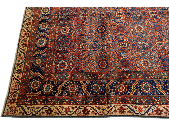 Antique Malayer Wool Rug 10 x 22