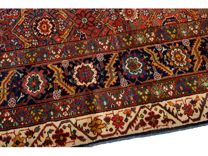 Antique Malayer Wool Rug 10 x 22