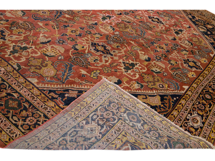 Antique Mahal Wool Rug 16 X 22