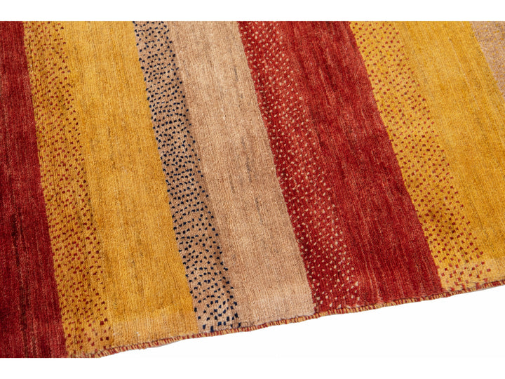 Modern Gabbeh Wool Rug 4 X 9