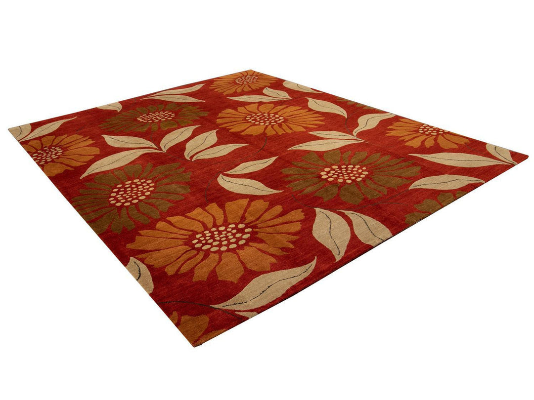21st Century Contemporary Khotan Style Wool Rug 8 X 10