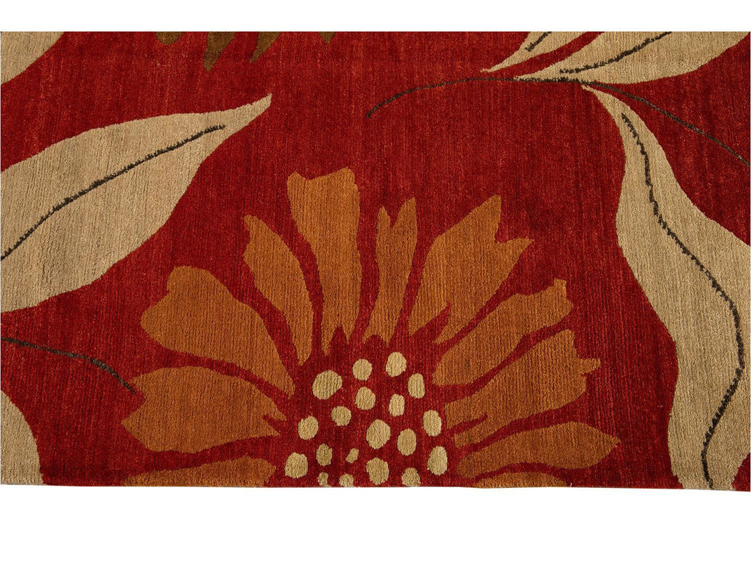 21st Century Contemporary Khotan Style Wool Rug 8 X 10