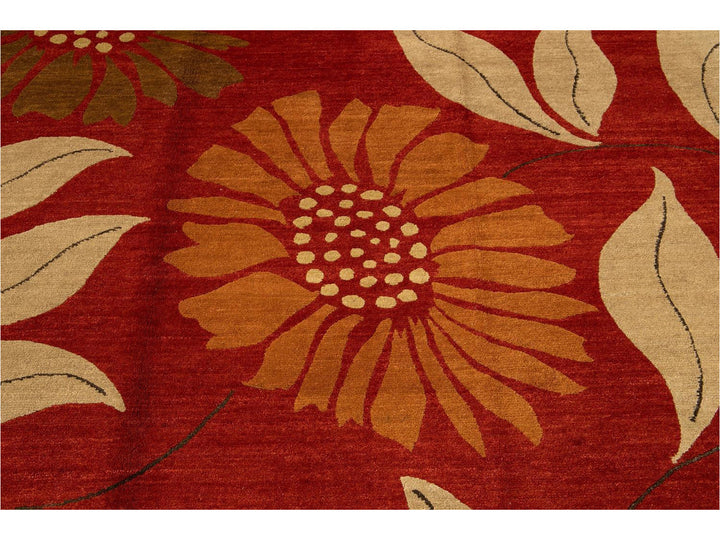 21st Century Contemporary Khotan Style Wool Rug 8 X 10