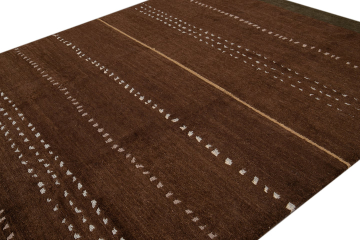 Modern Tibetan Lama Wool Rug 8 X 10