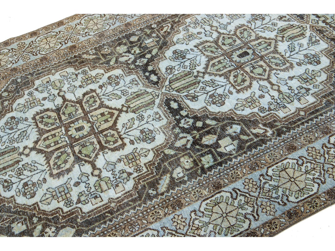 Antique Mahal Wool Rug 6 X 10