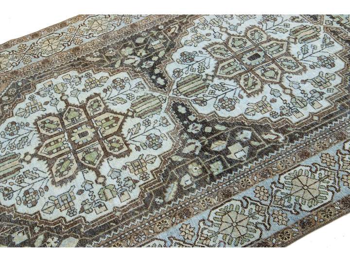 Antique Mahal Wool Rug 6 X 10