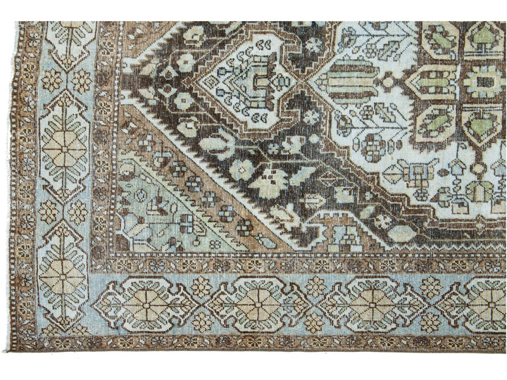 Antique Mahal Wool Rug 6 X 10