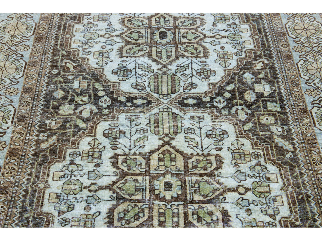 Antique Mahal Wool Rug 6 X 10