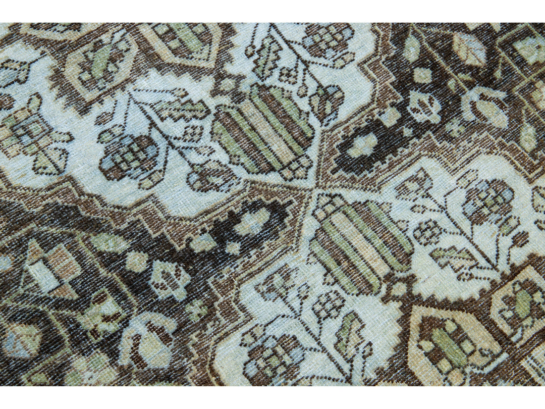 Antique Mahal Wool Rug 6 X 10